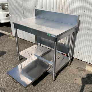 （210831）業務用　厨房用品　作業台　W900/D600/H950　B-2