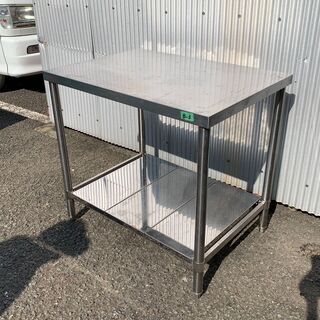 （210831）業務用　厨房用品　作業台　W850/D600/H800　B-3 210831）業務用 厨房用品 作業台 W850/D600/H800 B-3