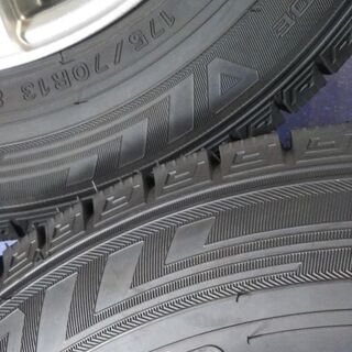 冬13インチ 2020年【95%富山】希少 175/70R13 パッソ プロボックス フィッ ト 旧車 カローラ スプリンター ロードスター サニー ファミリア 中古 4本