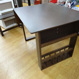 ニトリ 伸長式ダイニングテーブル4点セット DTロア2DBR テーブル幅920