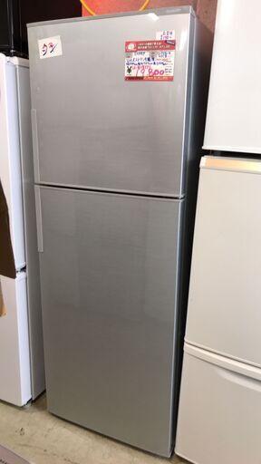 ☆中古 激安！！￥19,800！！＜お買い得！＞SHARP　シャープ　225㍑2ドア冷蔵庫　2018年製　SJ-D23C-S型　幅55cmｘ奥行57cmｘ高さ151cm　【BBH087】