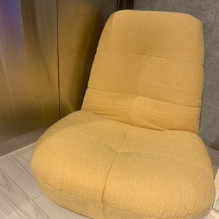 【ネット決済】座椅子　ソファ　黄色