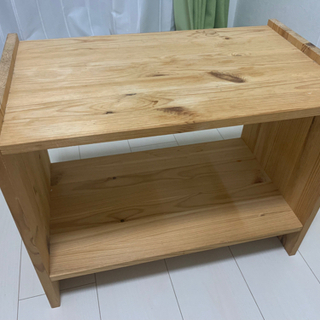 【引取限定】木製サイドテーブル