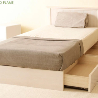 収納付き木製ベッド（セミダブル）無料で差し上げます！