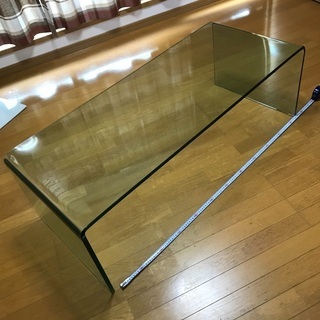 ガラステーブル　W120D50H40