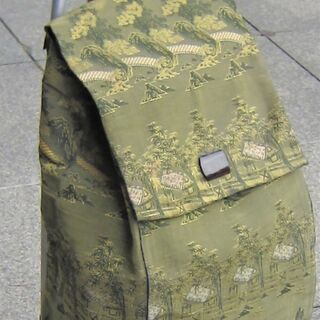 ❕お祝い ショッピングカート 帯地リメイクバッグ