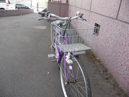 27インチ自転車。3段変速。色－パ－プル。