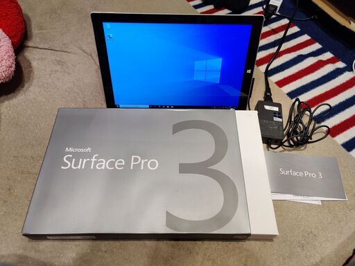 美品 Microsoft Surface Pro 3 windows10 純正アダプタ、箱、説明書付