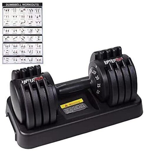 新品未使用】EnterSports可変式ダンベル 5kg~25kg 調整可能 | www