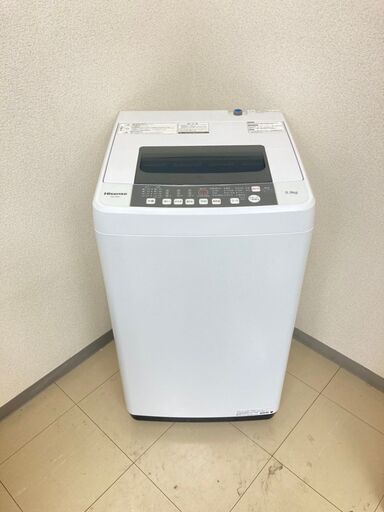 【超美品】【地域限定送料無料】洗濯機 Hisense 5.5kg 2020年製 CS083002