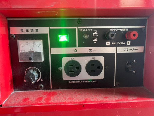 エンジン発電機　調子良好