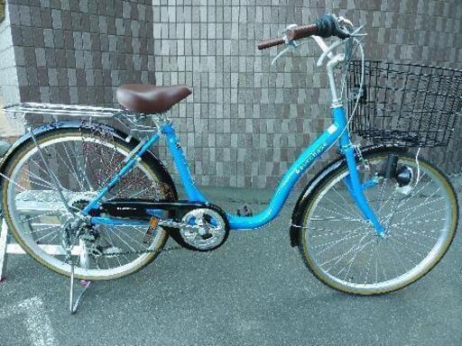 札幌市内配達無料！防犯登録料込み。中古26インチ ブリジストン製水色！