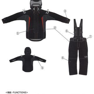 【ダイワ(Daiwa)　DW-3404　レインマックス　ハイパー　ハイロフト　ウィンタースーツ】美品