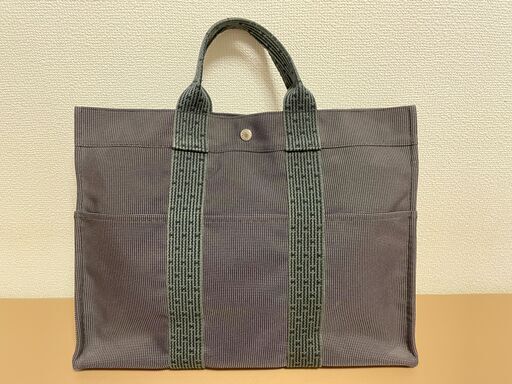 ※再値下げ！【中古品】HERMES エルメス エールライン MM トートバッグ キャンバス生地