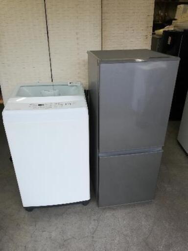 2019年製セット【送料・設置無料】⭐アクア冷蔵庫126L＋ニトリ洗濯機6kg⭐急ぎも対応可能⭐JWG58