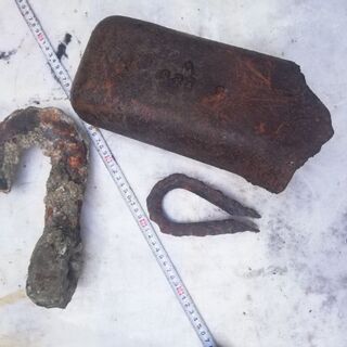 軍艦部品と荷吊り器具セット太平洋戦争