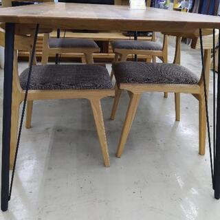 【ナチュラルスタイル!!】ダイニング5点セット 180cm×90cm×70cm 0902-01