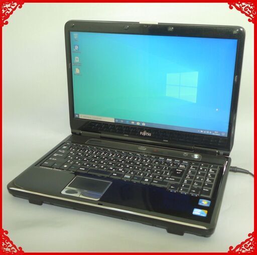即使用可能 ノートパソコン 中古良品 15.6型ワイド 富士通 AH550/5A Core i5 4GB 500GB DVDマルチ 無線 Wi-Fi Windows10 Office有