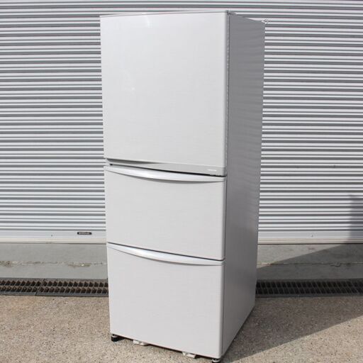 T661) TOSHIBA 東芝 ノンフロン冷凍冷蔵庫 3ドア GR-E34N 340L 2014年製 置けちゃうスリム 冷蔵庫 家電 キッチン