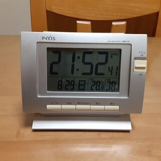 決まりました～PYXIS (ピクシス) 電波デジタル置き時計　(...