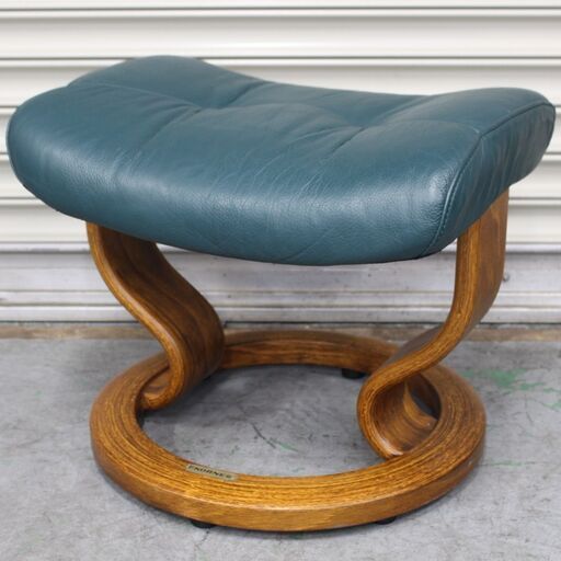 高価値セリー T672) 家具 椅子 グリーン オットマン ストレスレス