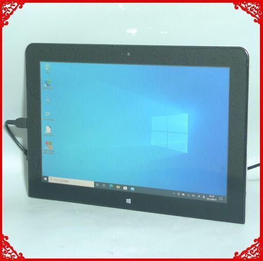 高速SSD タブレット 中古美品 10.1型ワイド NEC PC-VK24VTAMJ Atom Z3795 4コア 2GB Wi-Fi Bluetooth カメラ Windows10 Office有