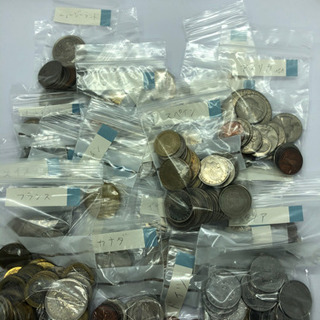 外貨 硬貨 古銭 コイン 23ヵ国、約1.5キロ 世界各地