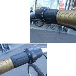 26インチ マウンテンバイク シルバー 6段変速 SPALDING 自転車 MTB