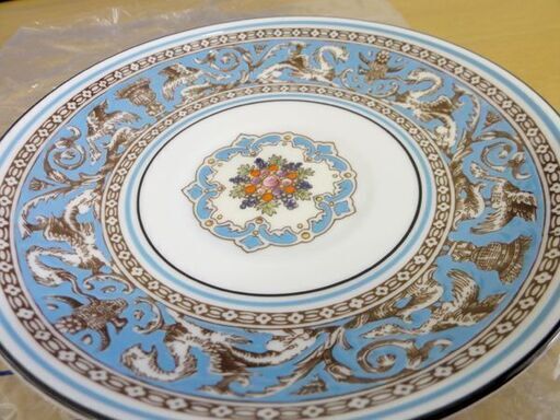 旧刻印 ウェッジウッド フロレンティーン ターコイズ ティーカップ