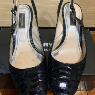 エナメル　黒　SONIA RYKIEL サンダル