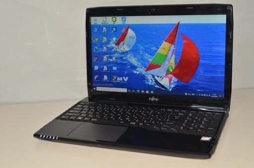 最新Windows10+office 新品爆速SSD128GB 富士通 LIFEBOOK AH40/M AMD/4GB/15.6インチ/DVDマルチ/ＨDMI/Webカメラ/便利なソフト多数