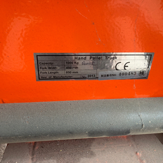 トラスコ　1000kg ハンドパレット　ハンドリフト