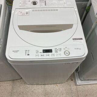 SHARP　洗濯機　ES-GE4D　4.5Kg　2020年　