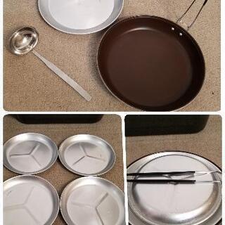 高級キャンプ食器】スノーピーク/コレール 食器セットお皿4、ボウル4