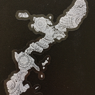 【ネット決済・配送可】沖縄地図マンダラステッカー🗾