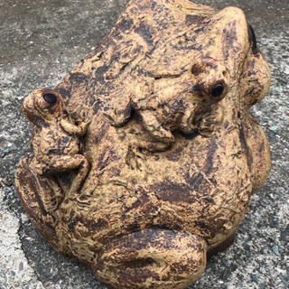⭐︎中古品　カエルの御影石　340×370×290mm ⭐︎
