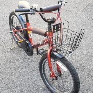 子供用自転車 美品 赤色 ASAHI デューリーDUALLY 