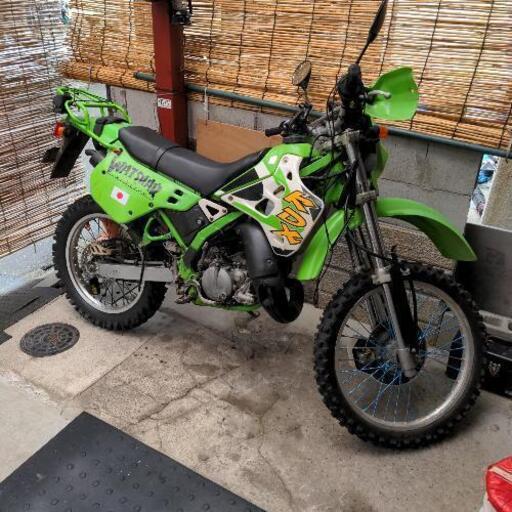 KDX１２５SR　Ａ８ タイヤとチューブ新品 オフロードヘルメット付メンテ色々室内保管に近い