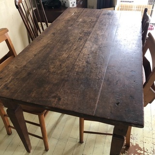 ダイニングテーブルセット☆アンティーク家具