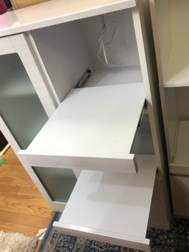 リサイクルサービス八光 田上店 配達・設置OK】ホワイト レンジボード