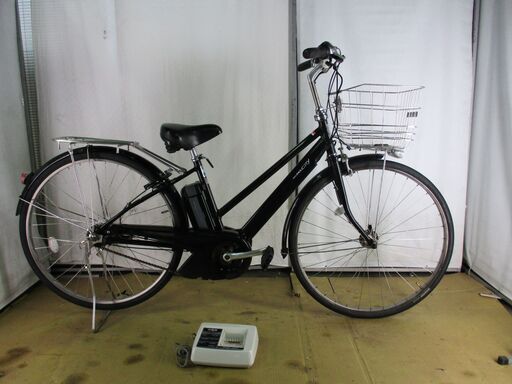 ★中古電動自転車★B450 YAMAHA PAS CITY ブラック　8.9Ah　バッテリー新品【27インチ】