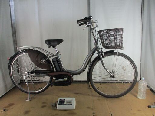 ★中古電動自転車★Ｂ451　YAMAHA　PAS ナチュラ　シルバー　8.9ah　バッテリー新品【26インチ】