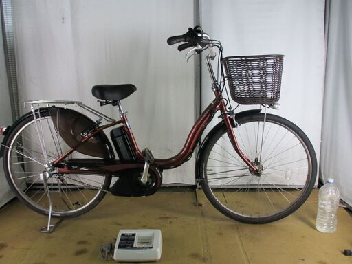 ★中古電動自転車★Ｂ452　YAMAHA PASナチュラ　ブラウン　8.9Ahバッテリー新品【26インチ】