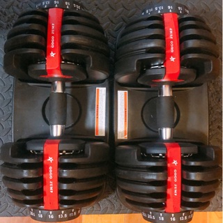 トレーニングベンチ&可変式ダンベル2個セット