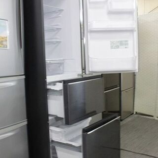 日立 3ドア冷凍冷蔵庫 315L 自動製氷 スリム R-V32KV(K)ブリリアント