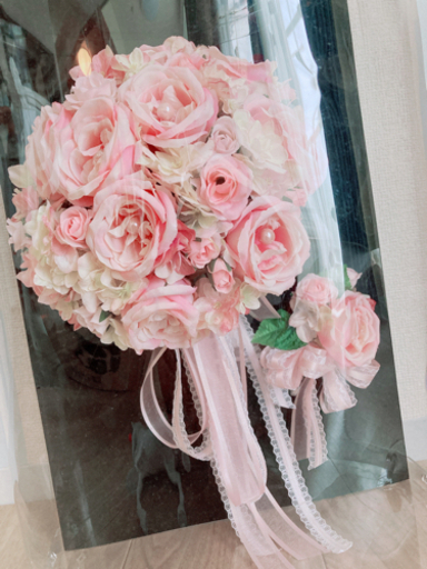 結婚式❤️ブーケ　ブートニア　2点セット　お花　結婚式　二次会　パーティー