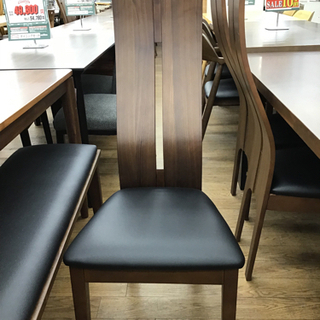 KI-2【ご来店頂ける方限定】ベンチダイニング5点セット　ウォールナット