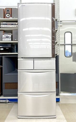 札幌市/清田区 Panasonic/パナソニック NR-E431VL-N 2016年製 411L冷蔵庫 60cmスリムタイプ