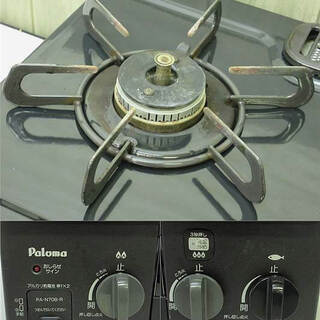 sa0735 パロマ ガステーブル PA-N70B-R 都市ガス12A13A ブラック