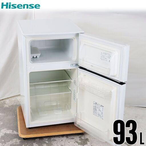 中古 冷蔵庫 2ドア 93L 直冷式 訳あり特価 2017年製 Hisense HR-B95A 右開き 京都在庫 DH5254
